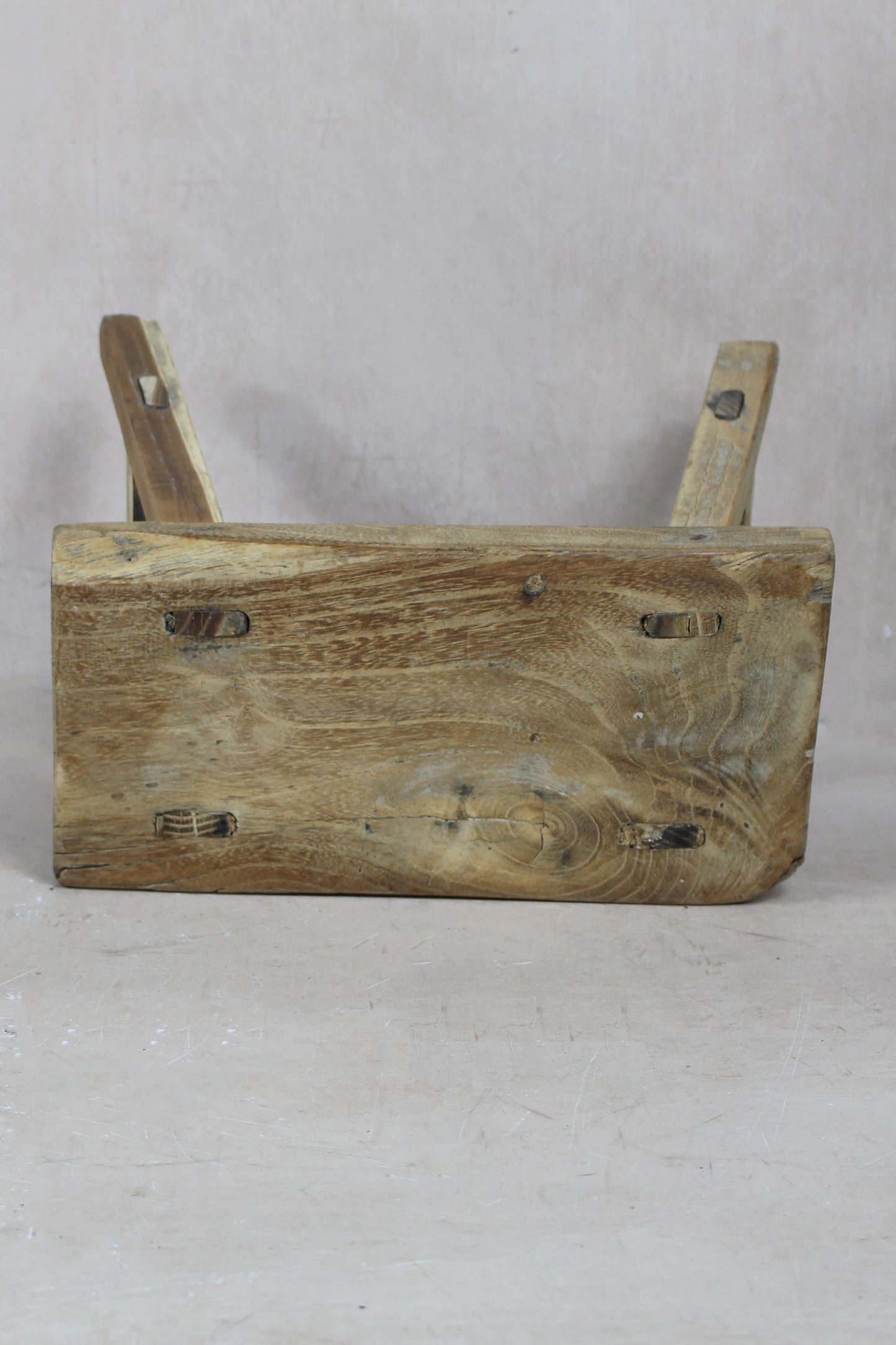 Vintage Rustic Stool Small - Elm wood - 40