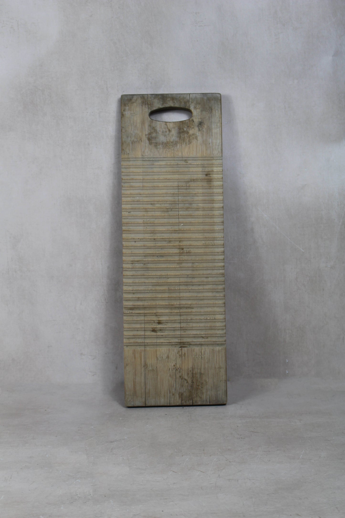 Vintage Elm Wooden Washboard - 28