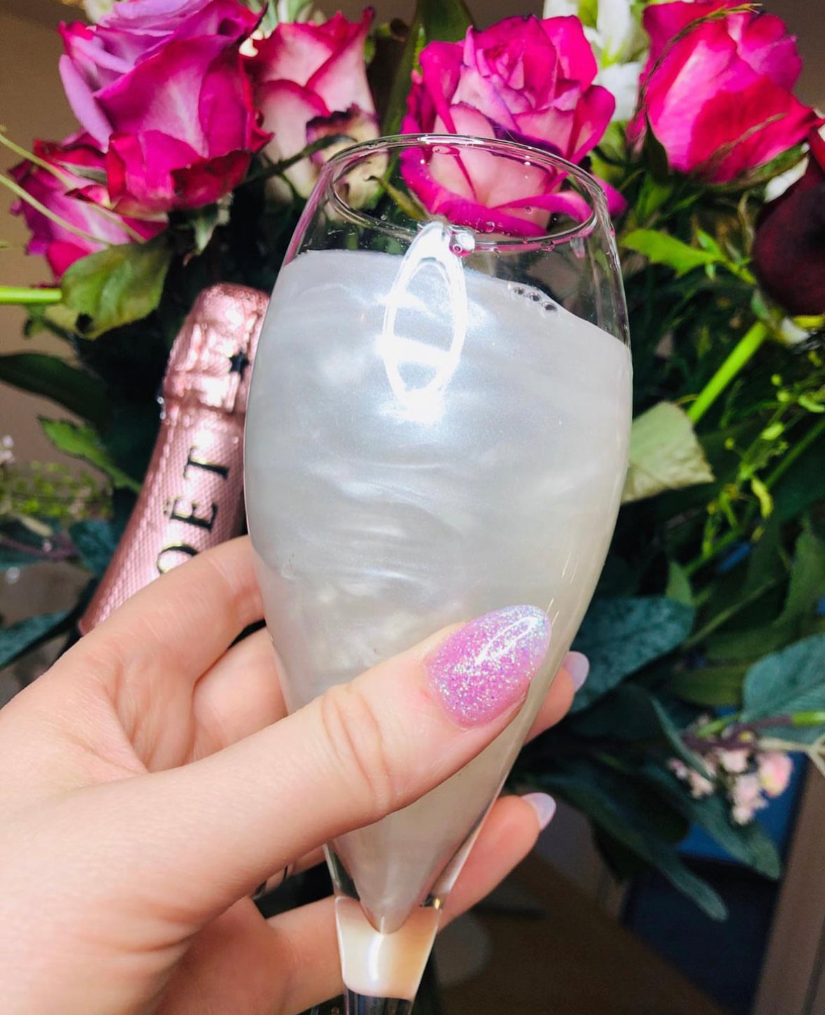 White Edible Drink Shimmer