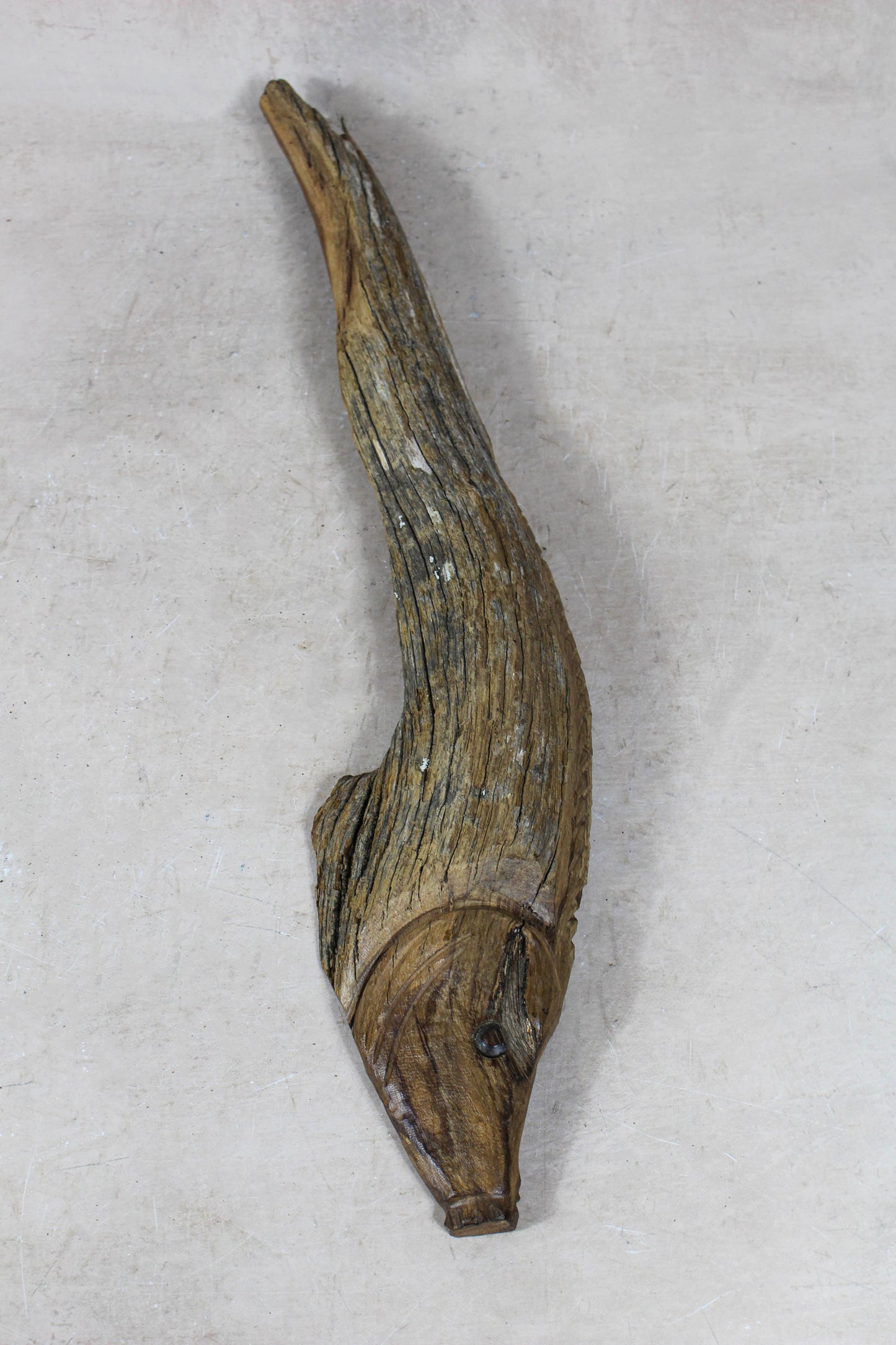 Driftwood Hand Carved Fish - 116.7