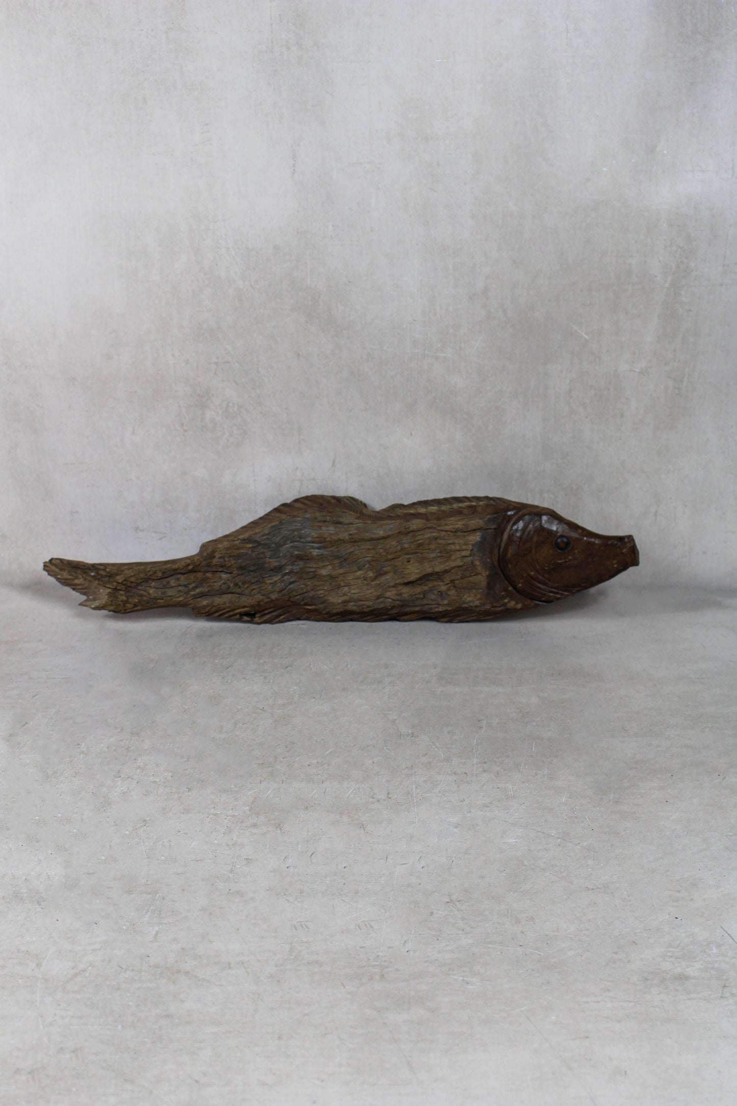 Driftwood Hand Carved Fish - 116.8
