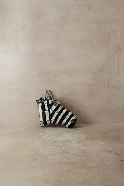 Zebra Beaded wall sculpture - Z1