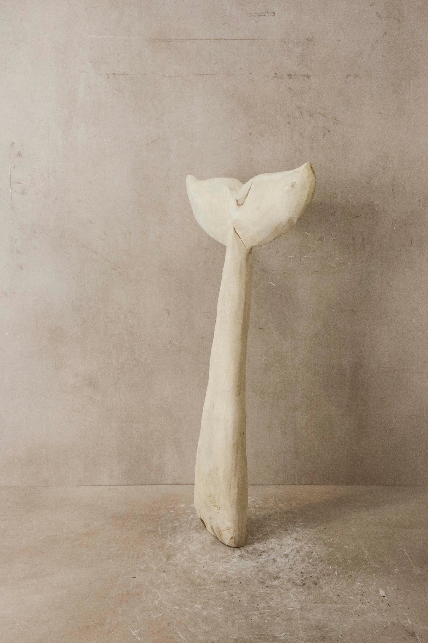 Wooden Hand carved Whale Fin - 39.3