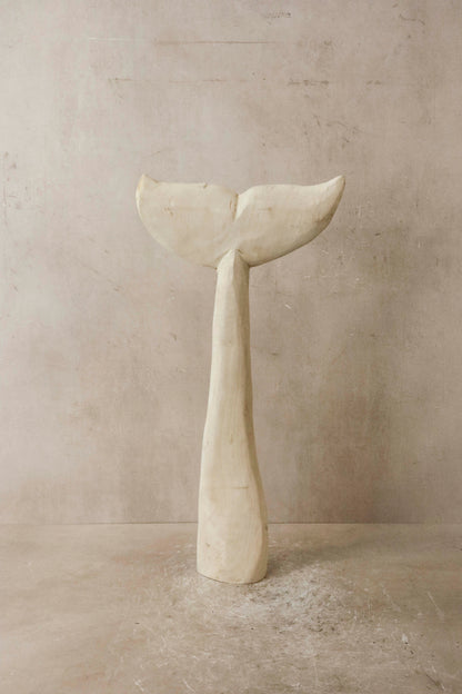 Wooden Hand carved Whale Fin - 39.3