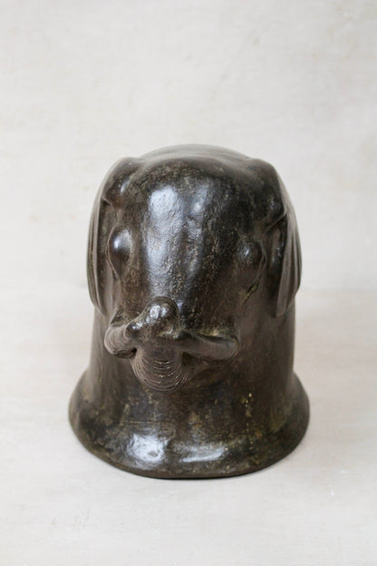 Makonde Mangbetu Elephant Head Sculpture - 234.2