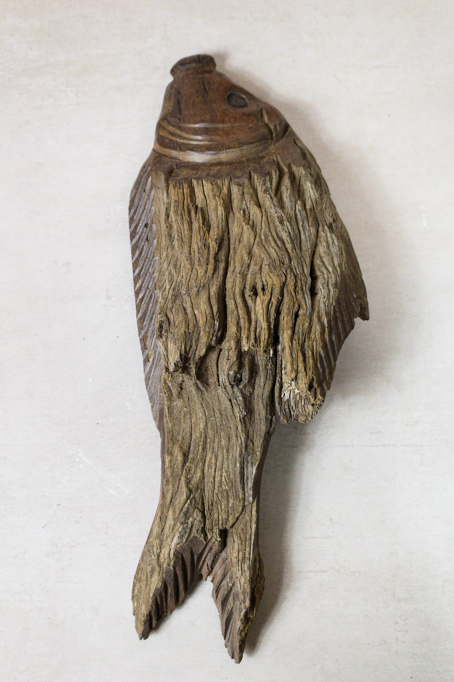 Driftwood Hand Carved Fish - 116.12