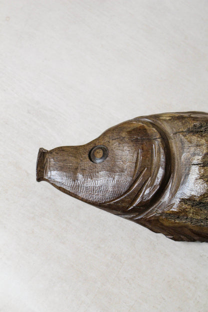 Driftwood Hand Carved Fish - 116.14