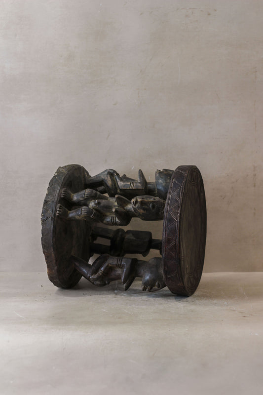 Vintage Baule Wood Side Table 85.1