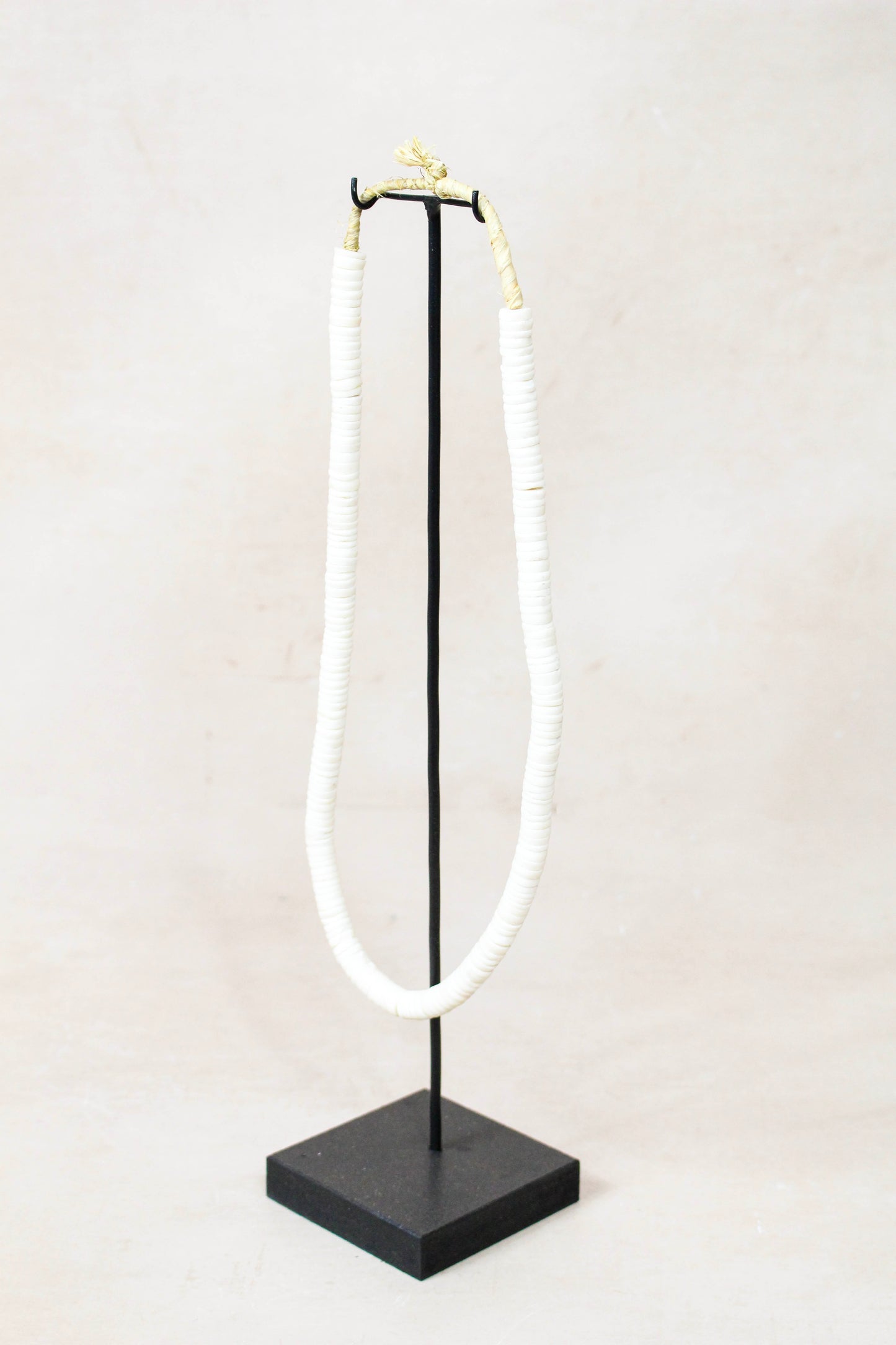 Handcrafted Ostrich Eggshell Heishi Necklace - 217.2