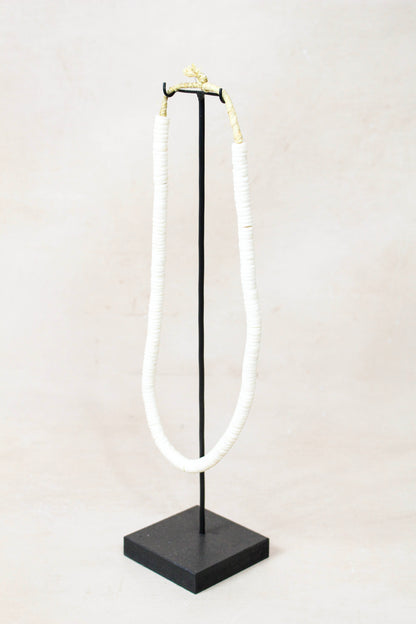 Handcrafted Ostrich Eggshell Heishi Necklace - 217.2