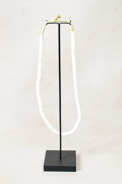 Handcrafted Ostrich Eggshell Heishi Necklace - 217.2