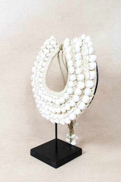 Handmade White Shell Necklace 26.4
