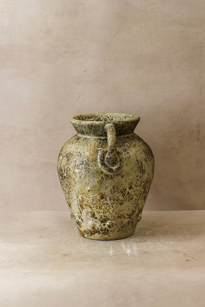Rustic Glazed Brown Indonesian Pot No 20