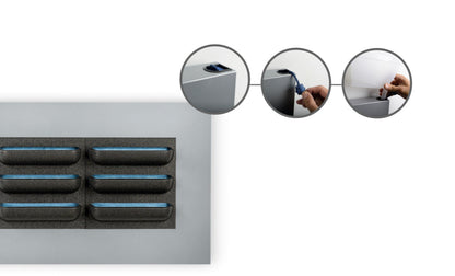 LIVE PICTURE - Living wall frame - 152cm - White