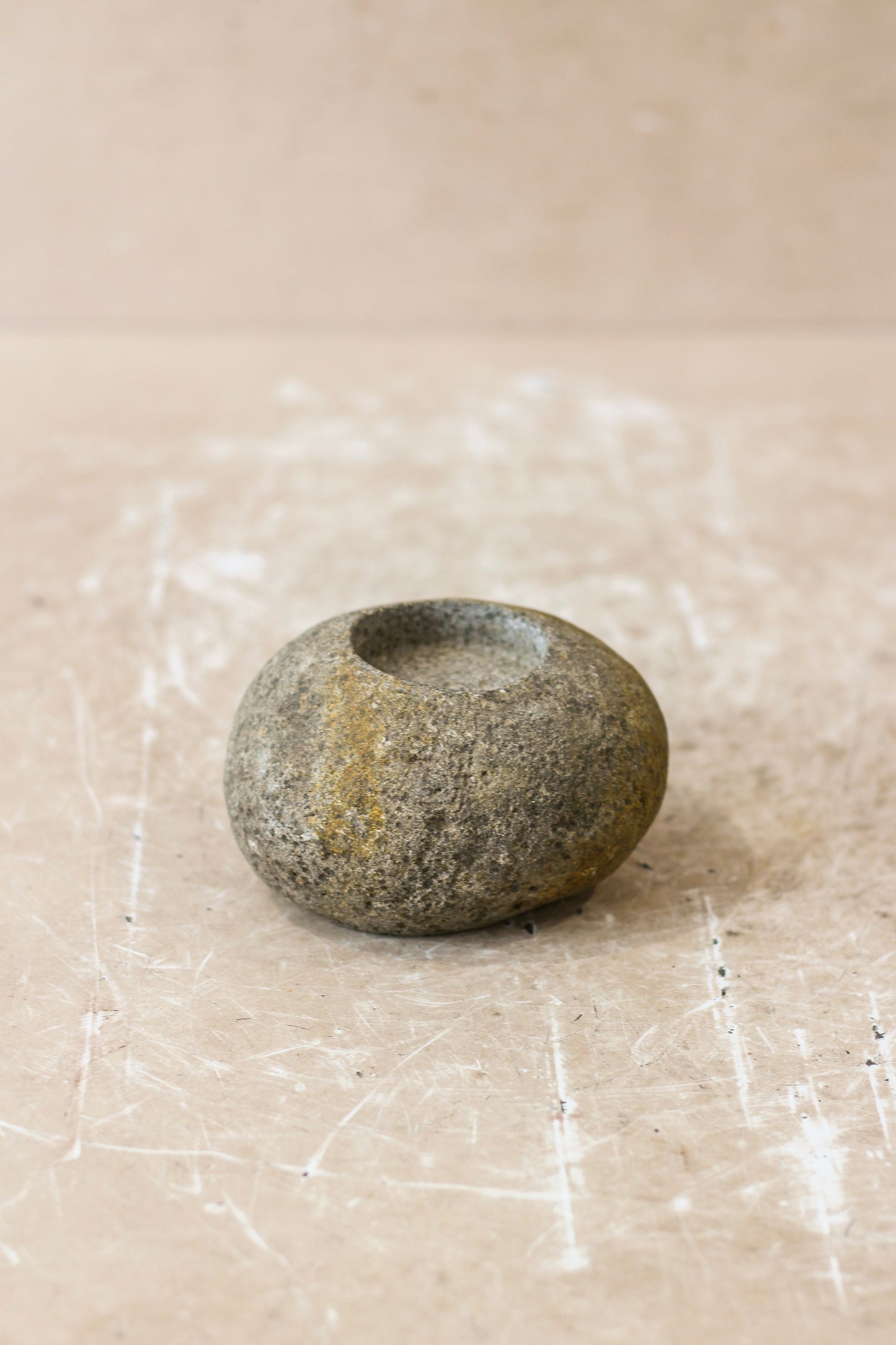 River Stone Candle Holder - 62B.5