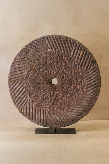 Antique Stone Grinding Wheel - 104.1