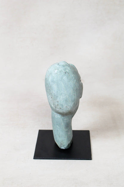 Stone head sculpture by Rizimu Chiwawa Zimbabwe 30.5