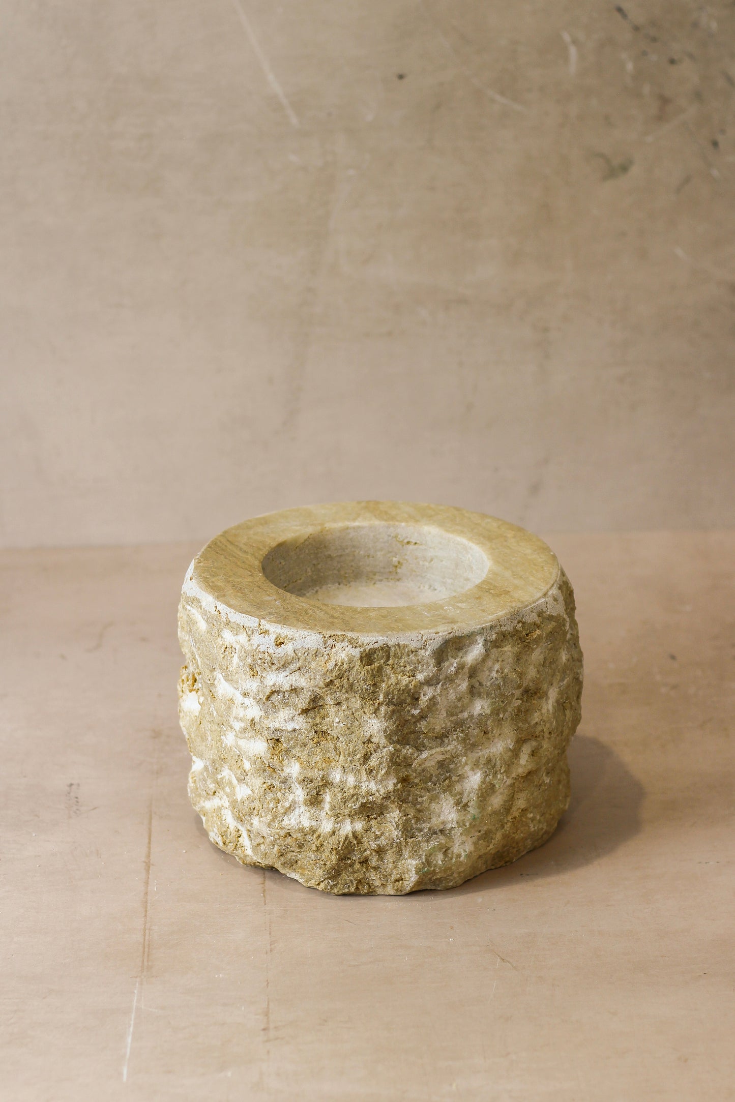 Rough Cut Onyx Candleholder XL 14.6