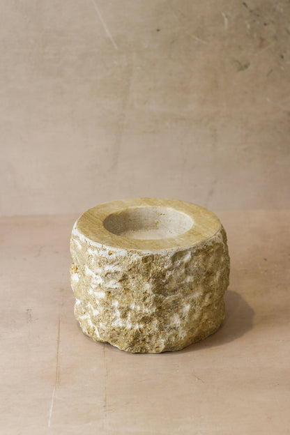 Rough Cut Onyx Candleholder XL 14.6