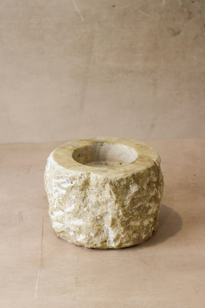 Rough Cut Onyx Candleholder XL 14.8