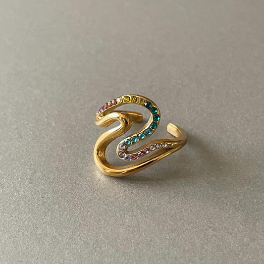 Cece Luxe 18k Gold Plated Ring of