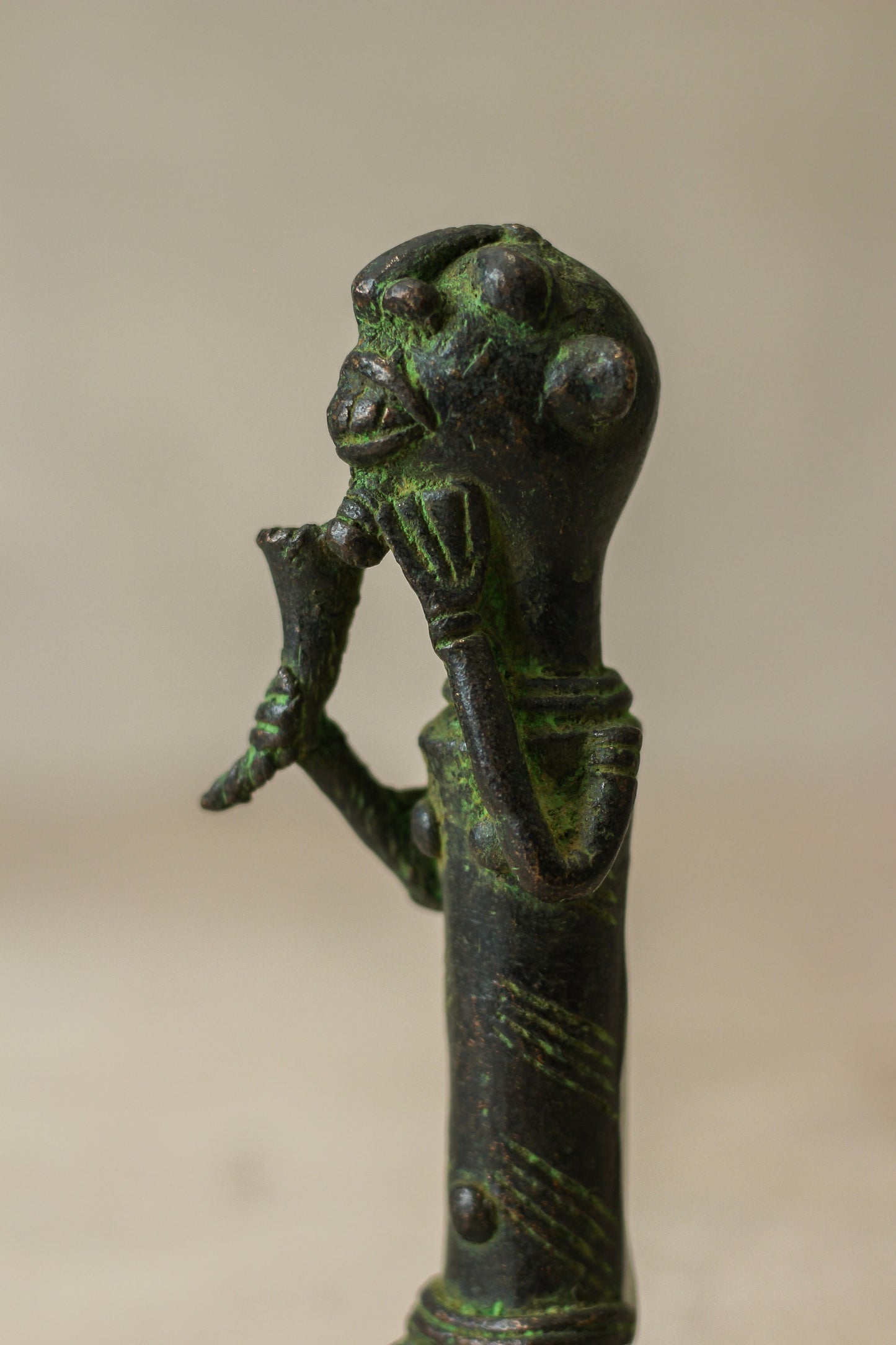 Benin Bronze Statue - 79.6