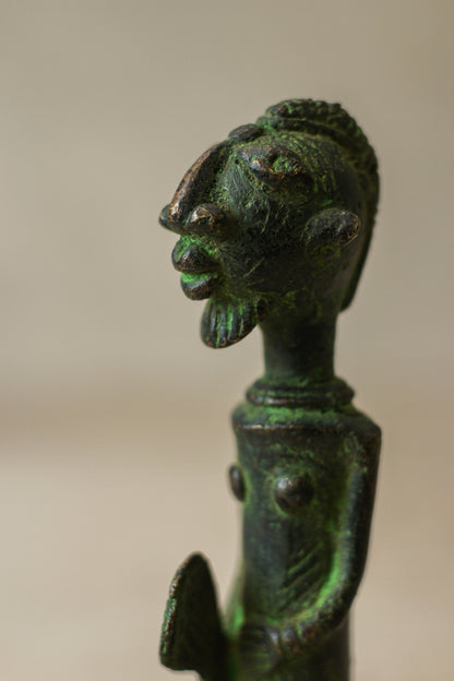 Benin Bronze Statue - 79.8