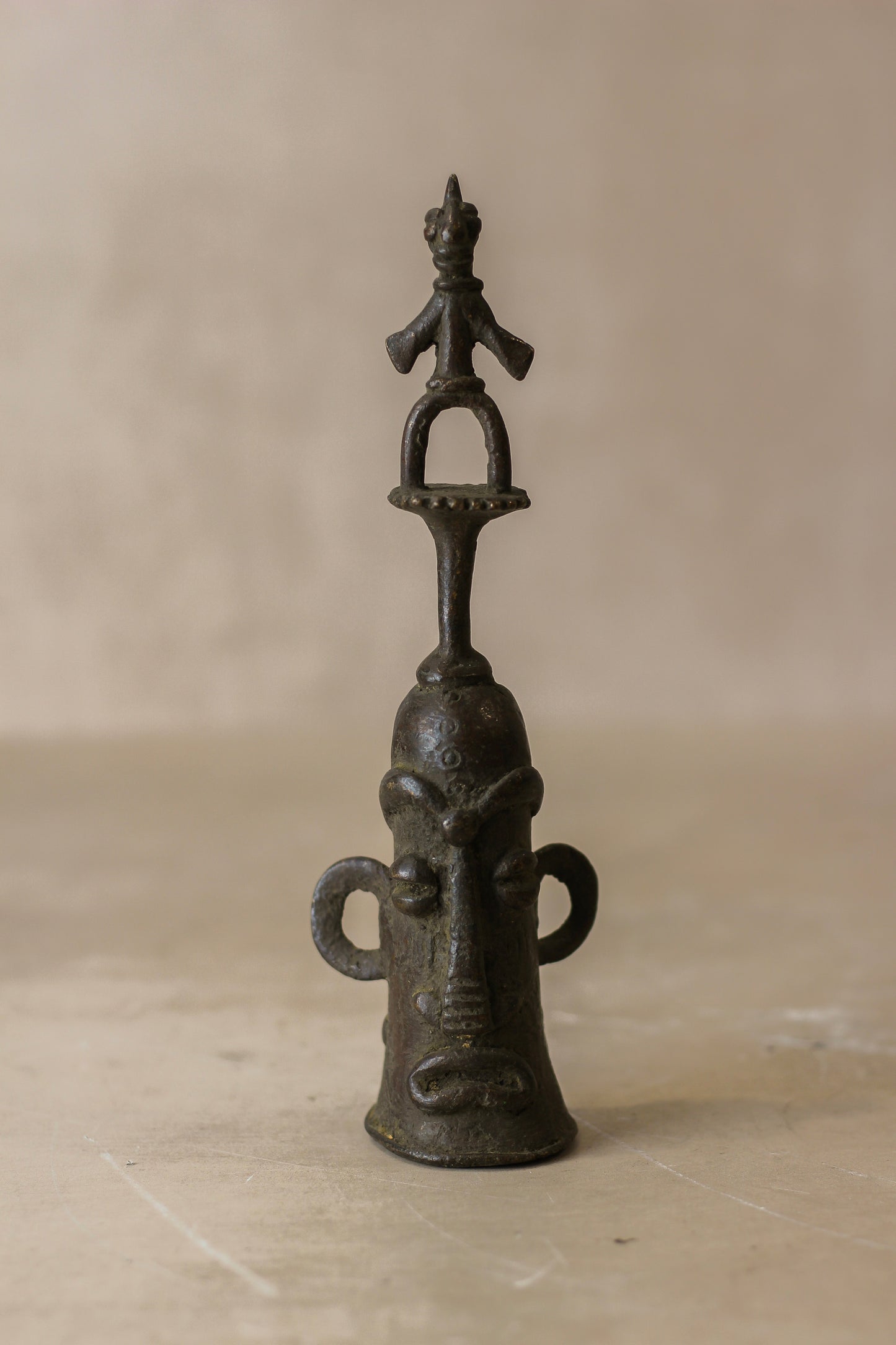 Benin Bronze Bell - 76.3