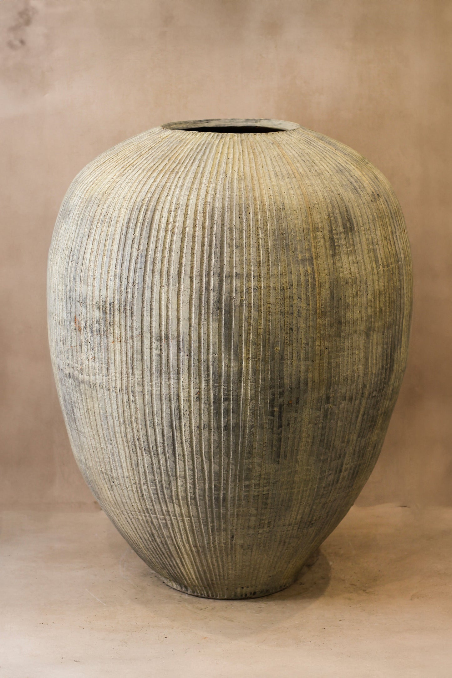 Rustic Glazed Brown XL Indonesian Pot No 32