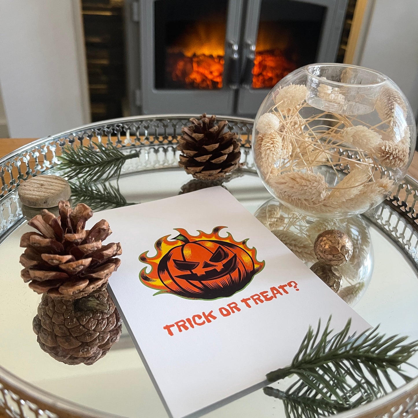 Trick Or Treat Halloween Seasonal Wall Home Decor Print