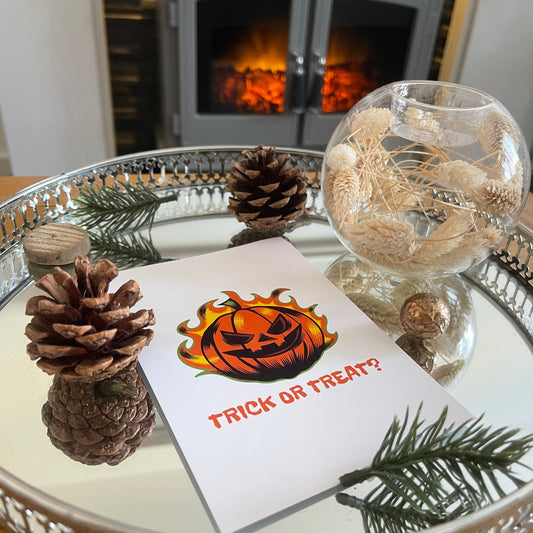 Trick Or Treat Halloween Seasonal Wall Home Decor Print