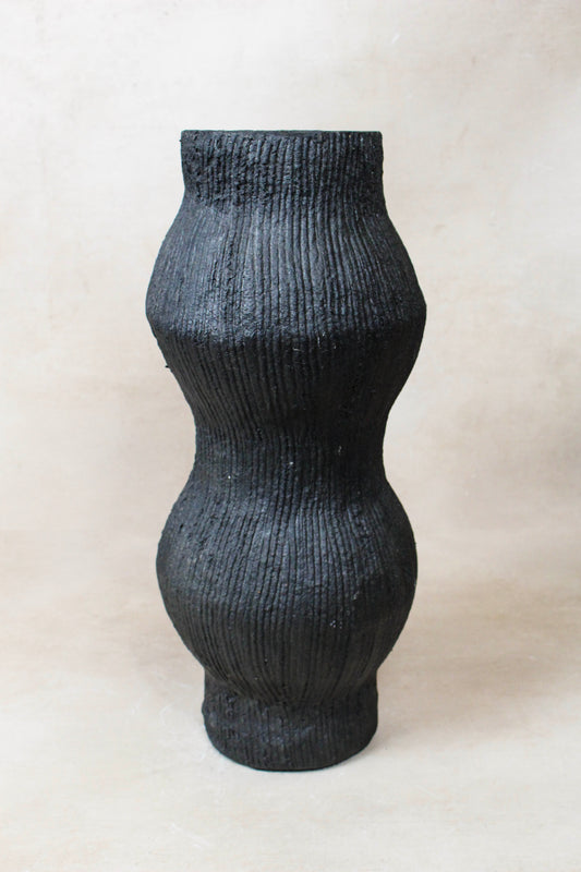 Gege Paper Mache Vase Carbon  Nº 50