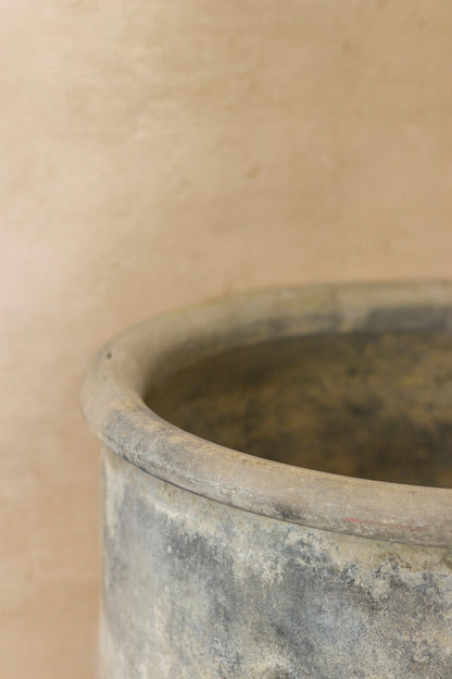 Big Old Grey Asian Pots - L005