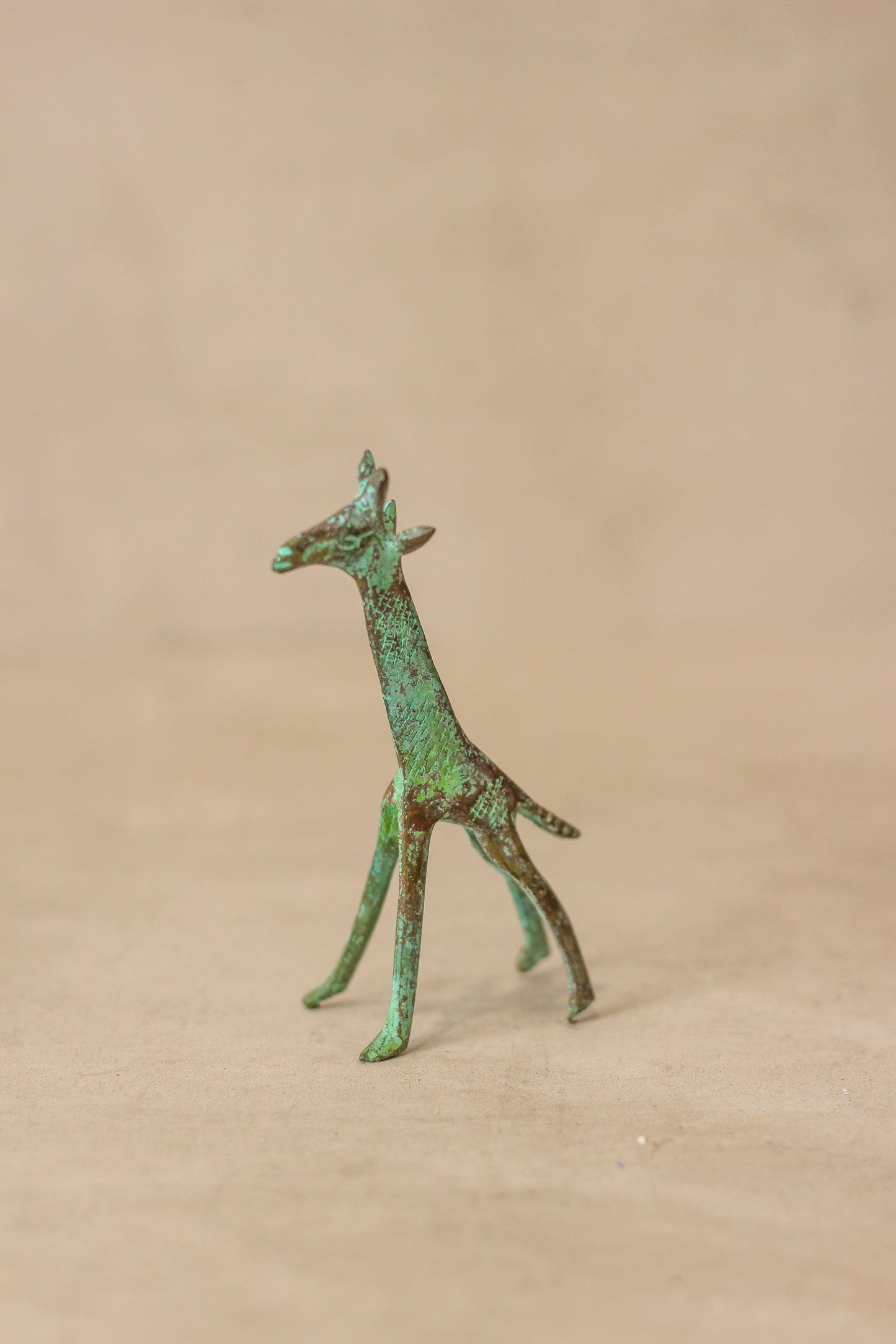 Tuareg Miniature Bronze Giraffe - 118