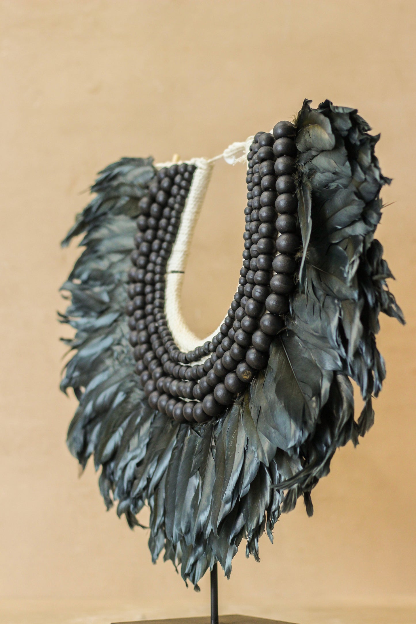 Handmade Feathers and Shell Necklace - 22.8