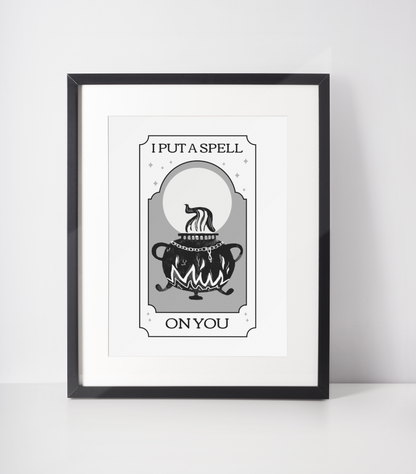 I Put A Spell On You Halloween Seasonal Wall Home Decor Print