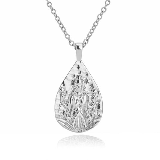 Goddess Lakshmi Necklace (Silver)