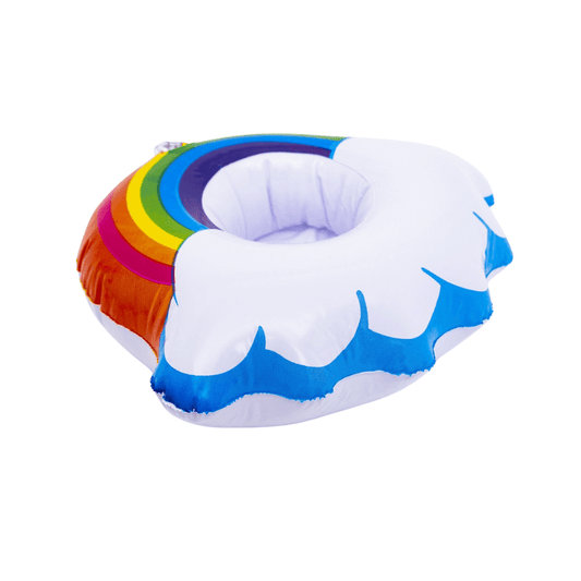 Wholesale Inflatable Drink Holder - Rainbow - (Case of 12)