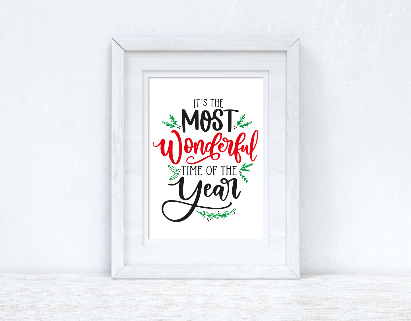 Its The Most Wonderful Time Of The Year Seasonal Wall Home Decor Print