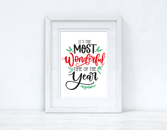 Its The Most Wonderful Time Of The Year Seasonal Wall Home Decor Print
