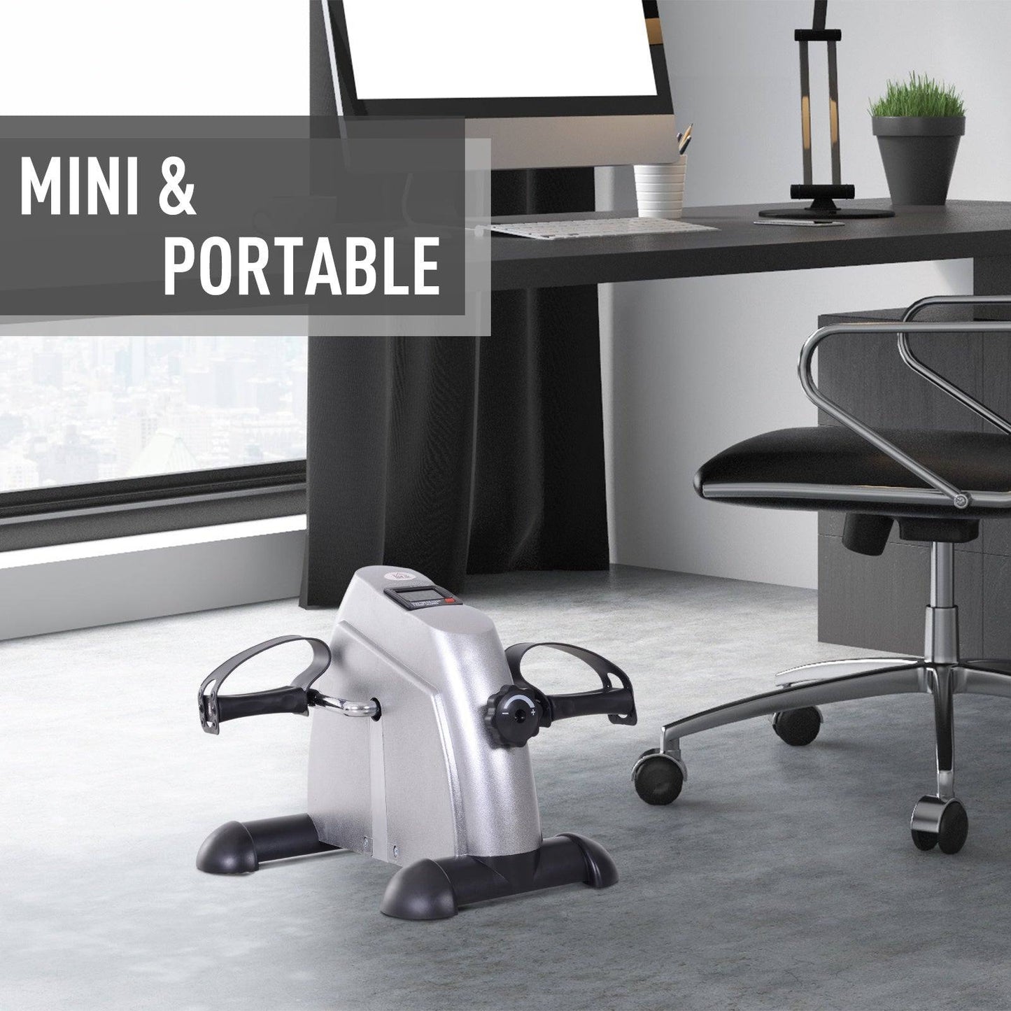 Mini Exercise Bike Under Desk Bike Fitness W/LCD Display