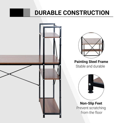 Industrial Computer Desk With Storage