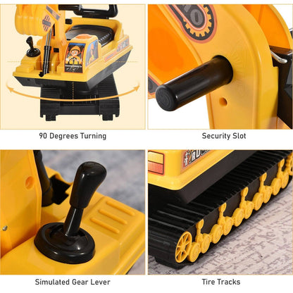Ride On Excavator Toy Tractors Digger Movable Walker Construction Truck 3 Years