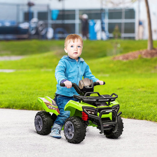 Kids Ride-on Four Wheeler ATV Car with Real Working Headlights for 18-36M