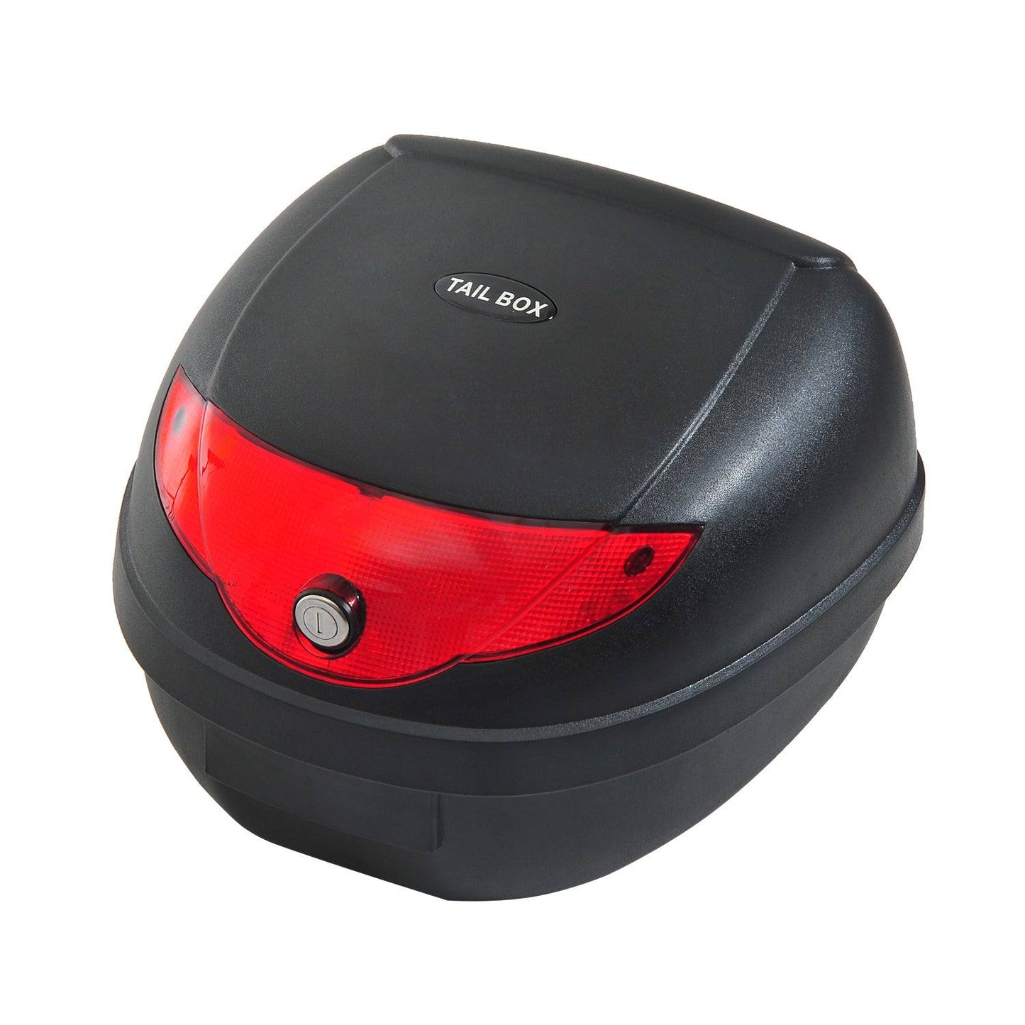 24 L Motorcycle Luggage Case Withreflectors-Black/Red