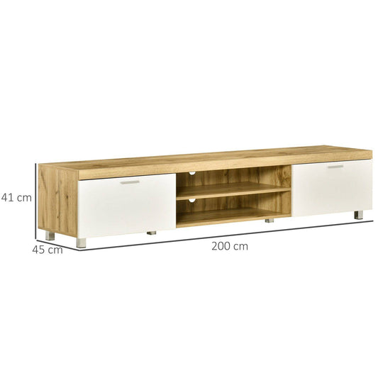 Herringbone Pattern TV Cabinet