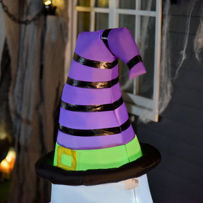 Halloween 1.2m LED Outdoor Inflatable Decoration - Ghost w/ Pumpkin Lantern