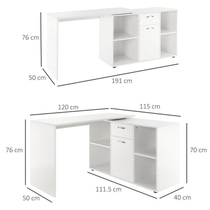 Modern L-Shaped Computer Desk