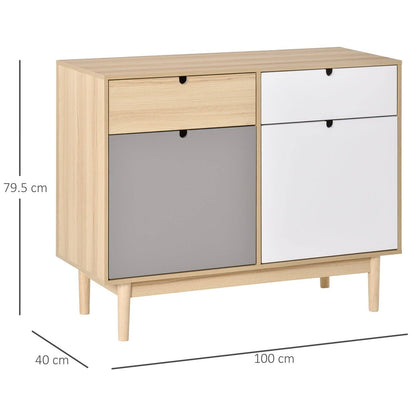 Sideboard Storage Cabinet Kitchen Cupboard with Drawers for Bedroom