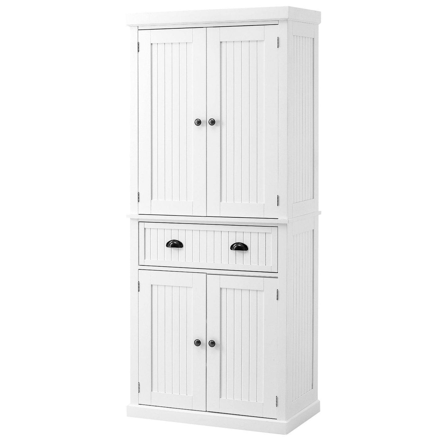 Traditional Kitchen Cupboard Freestanding Storage Cabinet with Drawer